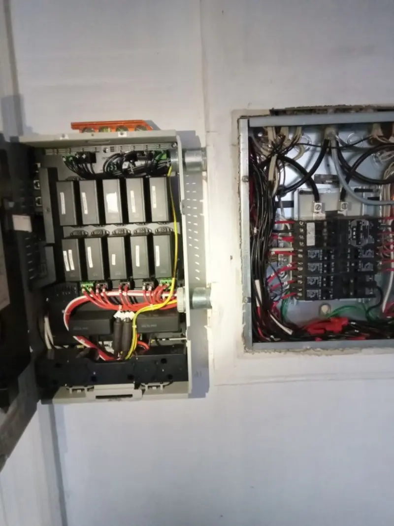 Electrical panel upgrade completed for Security Camera Wiring in Bolingbrook